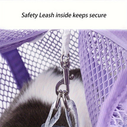 Escape Proof Pet Carrier Mesh Shoulder Bag Small Pet Travel Secure Strap Use