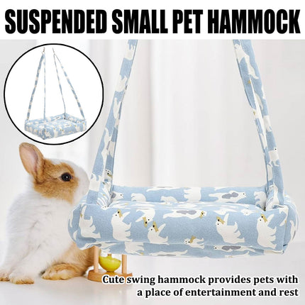 Small Animal Hanging Bed Hammock Cage for Guinea Pig Chinchilla Rabbit Soft Cozy
