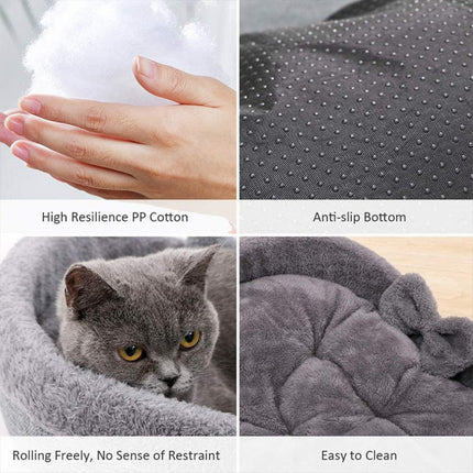Soft Pet Bed Kennel For Small Medium Dogs Cats All Season Cushion Heart Shape