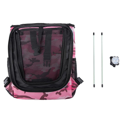Bike Pet Bag Backpack Dual Use Removable Foldable for Cat Dog 37 x 30 x 30cm
