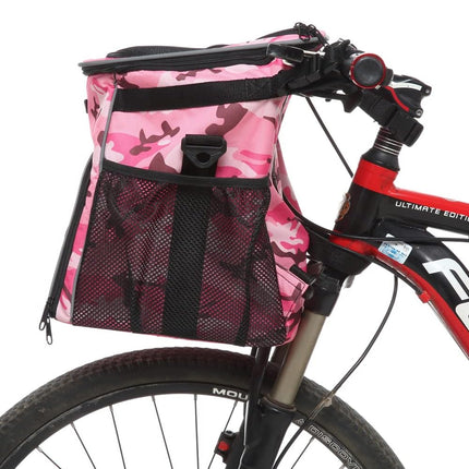 Bike Pet Bag Backpack Dual Use Removable Foldable for Cat Dog 37 x 30 x 30cm