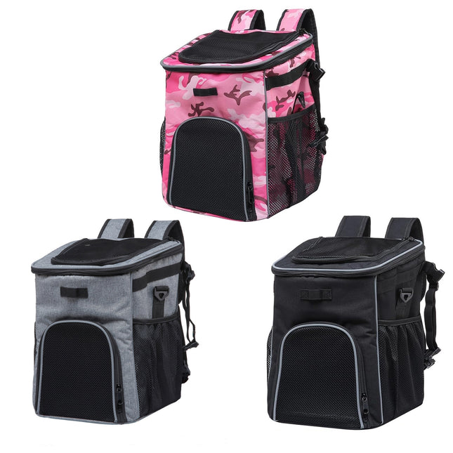 Bike Pet Bag Backpack Dual Use Removable Foldable for Cat Dog 37 x 30 x 30cm