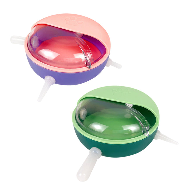 4 Nipples Silicone Puppy Feeder Milk Feeding Bowl Nursing Puppy Bottles Kittens
