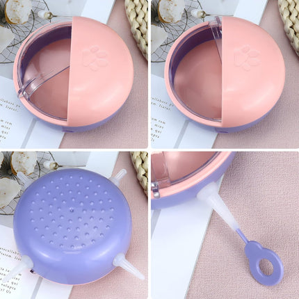 4 Nipples Silicone Puppy Feeder Milk Feeding Bowl Nursing Puppy Bottles Kittens
