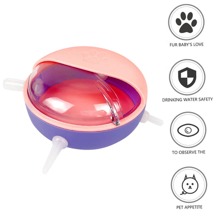 4 Nipples Silicone Puppy Feeder Milk Feeding Bowl Nursing Puppy Bottles Kittens