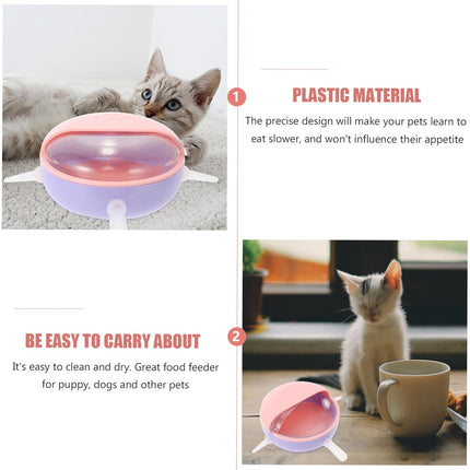 4 Nipples Silicone Puppy Feeder Milk Feeding Bowl Nursing Puppy Bottles Kittens
