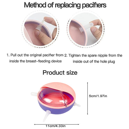 4 Nipples Silicone Puppy Feeder Milk Feeding Bowl Nursing Puppy Bottles Kittens