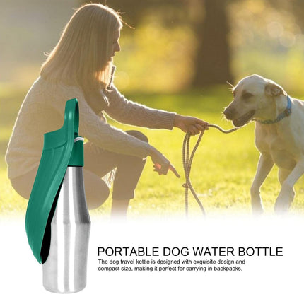Portable Pet Water Bottle Stainless Steel Travel Cup For Dogs Cats Outdoor