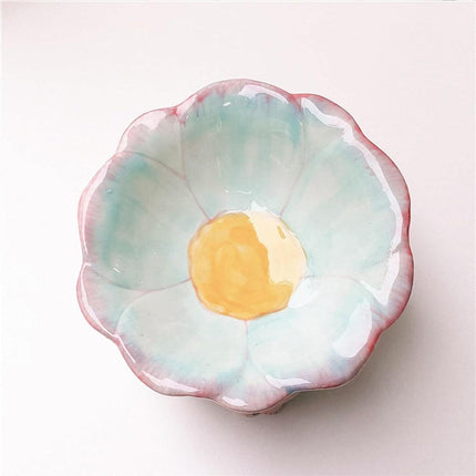 Cute Ceramic Cat Bowl Tilted Tall Pet Food Water Dish Dog Bowl for Cats and Pets