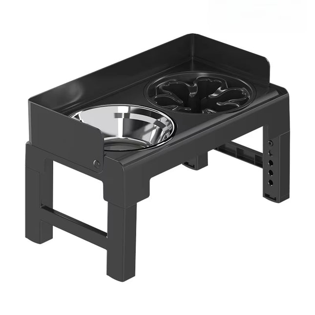 Height Adjustable Pet Feeding Bowl Dog Bowl Elevated Pet Dish Food Water Bowl