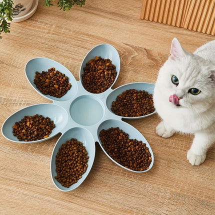 Multi Cat Feeding Bowl Petal Design Kitten Milk Bowl Puppy Dog Food Water Dish