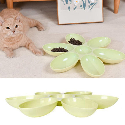 Multi Cat Feeding Bowl Petal Design Kitten Milk Bowl Puppy Dog Food Water Dish
