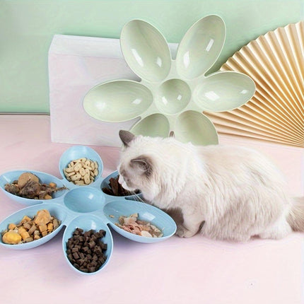 Multi Cat Feeding Bowl Petal Design Kitten Milk Bowl Puppy Dog Food Water Dish