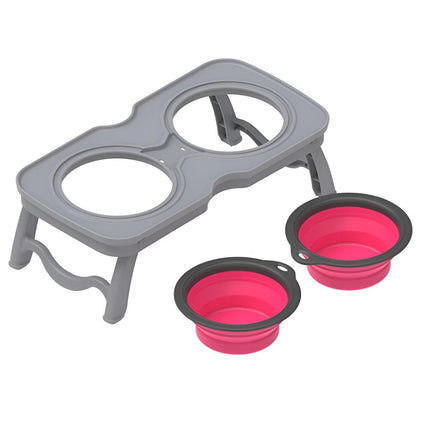 Portable Pet Water and Food Bowl for Cats and Dogs Travel Feeding Dish Bowl