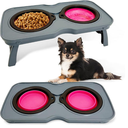 Portable Pet Water and Food Bowl for Cats and Dogs Travel Feeding Dish Bowl