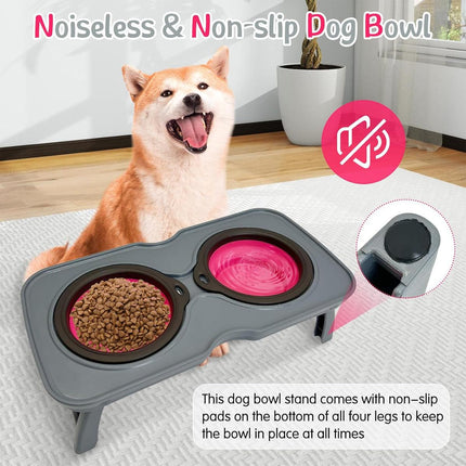 Portable Pet Water and Food Bowl for Cats and Dogs Travel Feeding Dish Bowl