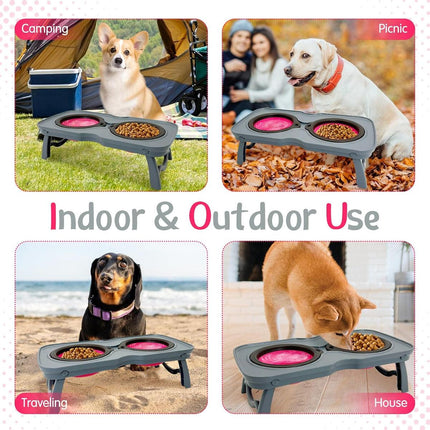 Portable Pet Water and Food Bowl for Cats and Dogs Travel Feeding Dish Bowl