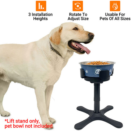 Elevated Dog Bowl Stand Raised Pet Feeder Tilted Non Slip Basin For Dogs Use