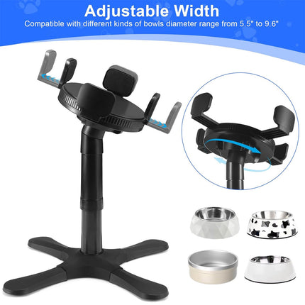 Elevated Dog Bowl Stand Raised Pet Feeder Tilted Non Slip Basin For Dogs Use