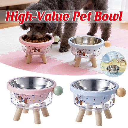 Large Capacity Anti Slip Elevated Stable Pet Bowl Dog Cat Feeding Station