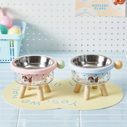 Large Capacity Anti Slip Elevated Stable Pet Bowl Dog Cat Feeding Station