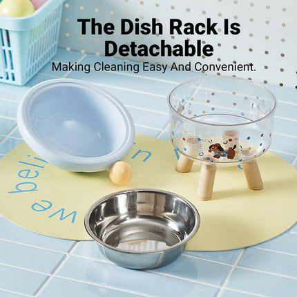 Large Capacity Anti Slip Elevated Stable Pet Bowl Dog Cat Feeding Station