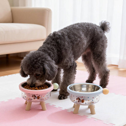 Large Capacity Anti Slip Elevated Stable Pet Bowl Dog Cat Feeding Station