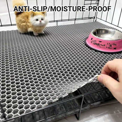Pet Cage Mesh Mat Plastic Perforated Panel Chew Resistant Non Slip Cage Supplies