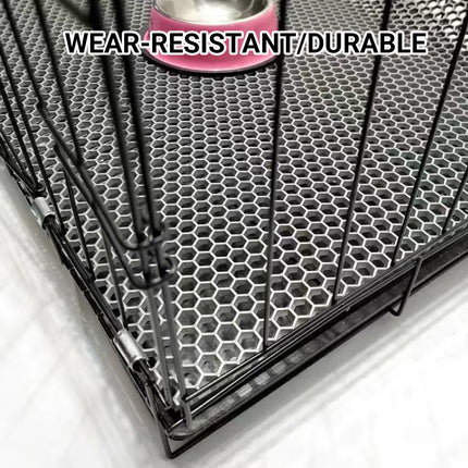 Pet Cage Mesh Mat Plastic Perforated Panel Chew Resistant Non Slip Cage Supplies
