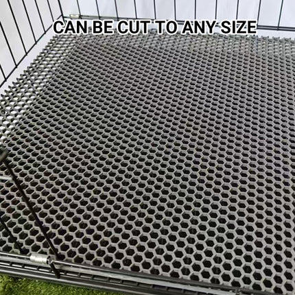 Pet Cage Mesh Mat Plastic Perforated Panel Chew Resistant Non Slip Cage Supplies