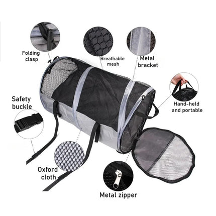 Foldable Pet Car Carrier Bag Breathable Travel Tent Portable Kennel for Transport