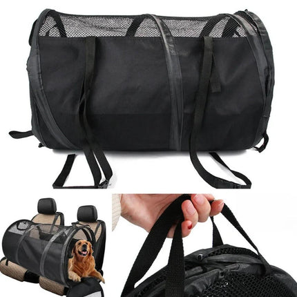 Foldable Pet Car Carrier Bag Breathable Travel Tent Portable Kennel for Transport