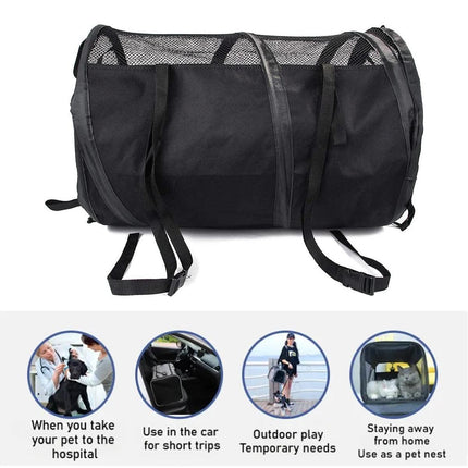Foldable Pet Car Carrier Bag Breathable Travel Tent Portable Kennel for Transport