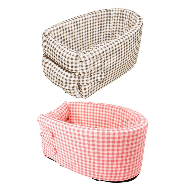 Portable Pet Console Seat for Travel Comfort Small Dog Cat Carrier Bed
