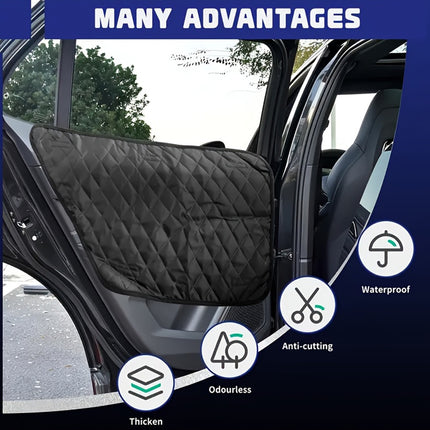 Automobile Pet Door Stop Vehicle Mounted Scratch Dirt Bite Proof Car Door Cover