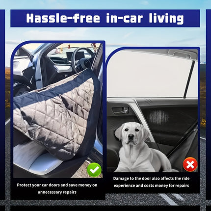 Automobile Pet Door Stop Vehicle Mounted Scratch Dirt Bite Proof Car Door Cover