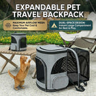 Expandable Mesh Pet Travel Backpack for Cats and Dogs