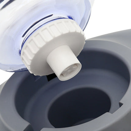 Pet Water Food Bowl With 1.4L Removable Tank Leak Proof Auto Gravity Feeder