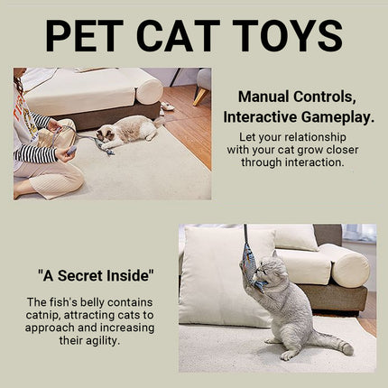 Creative Cat Toy Durable Easy to Use Interactive for Kittens Play Hunting Fun