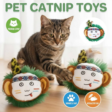 Catnip Plush Cat Toy Soft Chew Interactive Indoor Play Boredom Relief Activity