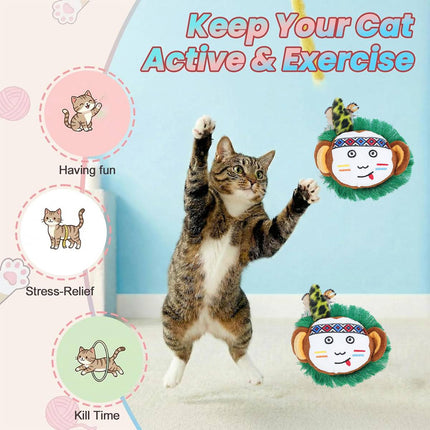 Catnip Plush Cat Toy Soft Chew Interactive Indoor Play Boredom Relief Activity