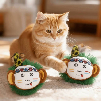 Catnip Plush Cat Toy Soft Chew Interactive Indoor Play Boredom Relief Activity
