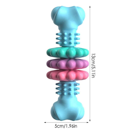 Bone Shape Pet Chew Toy Durable Molar Grind Dog Chew For Pet Interactive Play