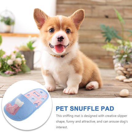 Pet Puzzle Slipper Slow Food Mat Bite Resistant Sniff Toy Cats Dogs Christmas