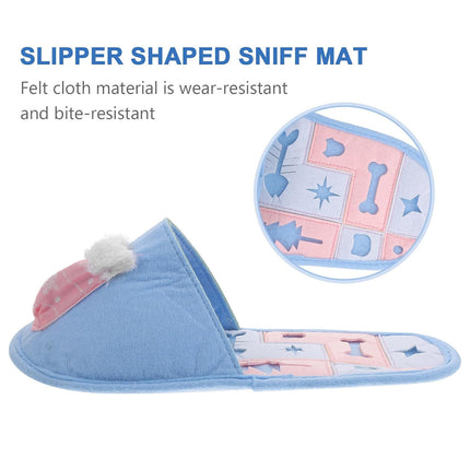 Pet Puzzle Slipper Slow Food Mat Bite Resistant Sniff Toy Cats Dogs Christmas