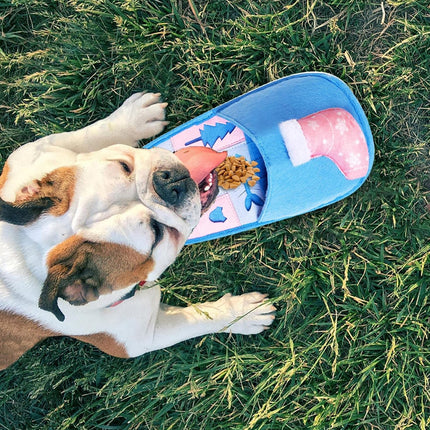 Pet Puzzle Slipper Slow Food Mat Bite Resistant Sniff Toy Cats Dogs Christmas