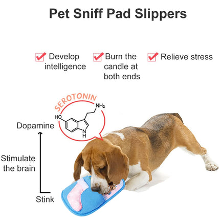 Pet Puzzle Slipper Slow Food Mat Bite Resistant Sniff Toy Cats Dogs Christmas