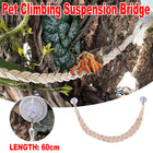 1PC Pet Climbing Gear Suspension Bridge Rope Swing for Reptiles Hermit Crabs