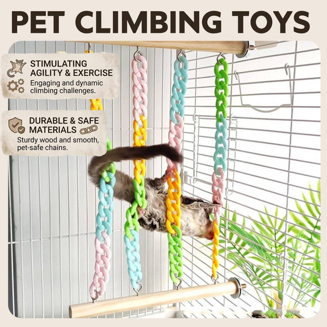 Colourful Chain Climbing Toy for Sugar Gliders