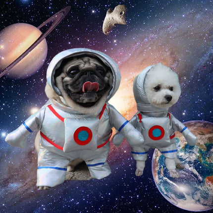 Dog Astronaut Costume Pet Space Suit Funny Halloween Outfit Puppy Clothes Use